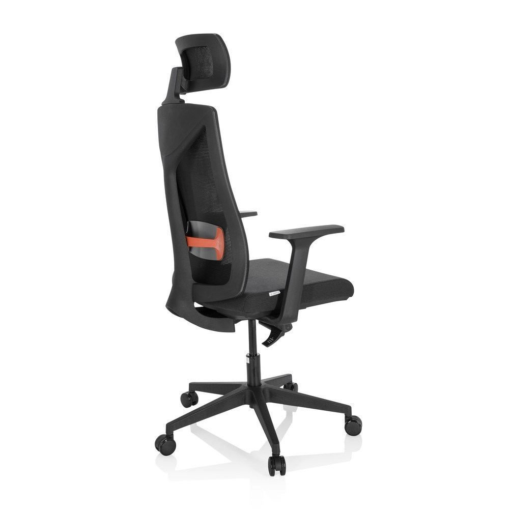 N° de l'image du produit 4 : Siège de bureau / siège pivotant hjh OFFICE KODIAK tissu/maille, noir
