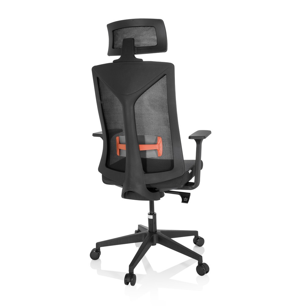 N° de l'image du produit 5 : Siège de bureau / siège pivotant hjh OFFICE KODIAK tissu/maille, noir
