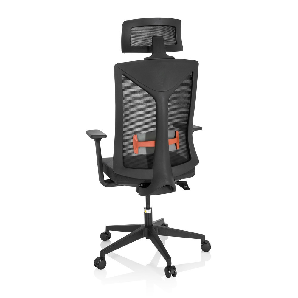 N° de l'image du produit 6 : Siège de bureau / siège pivotant hjh OFFICE KODIAK tissu/maille, noir
