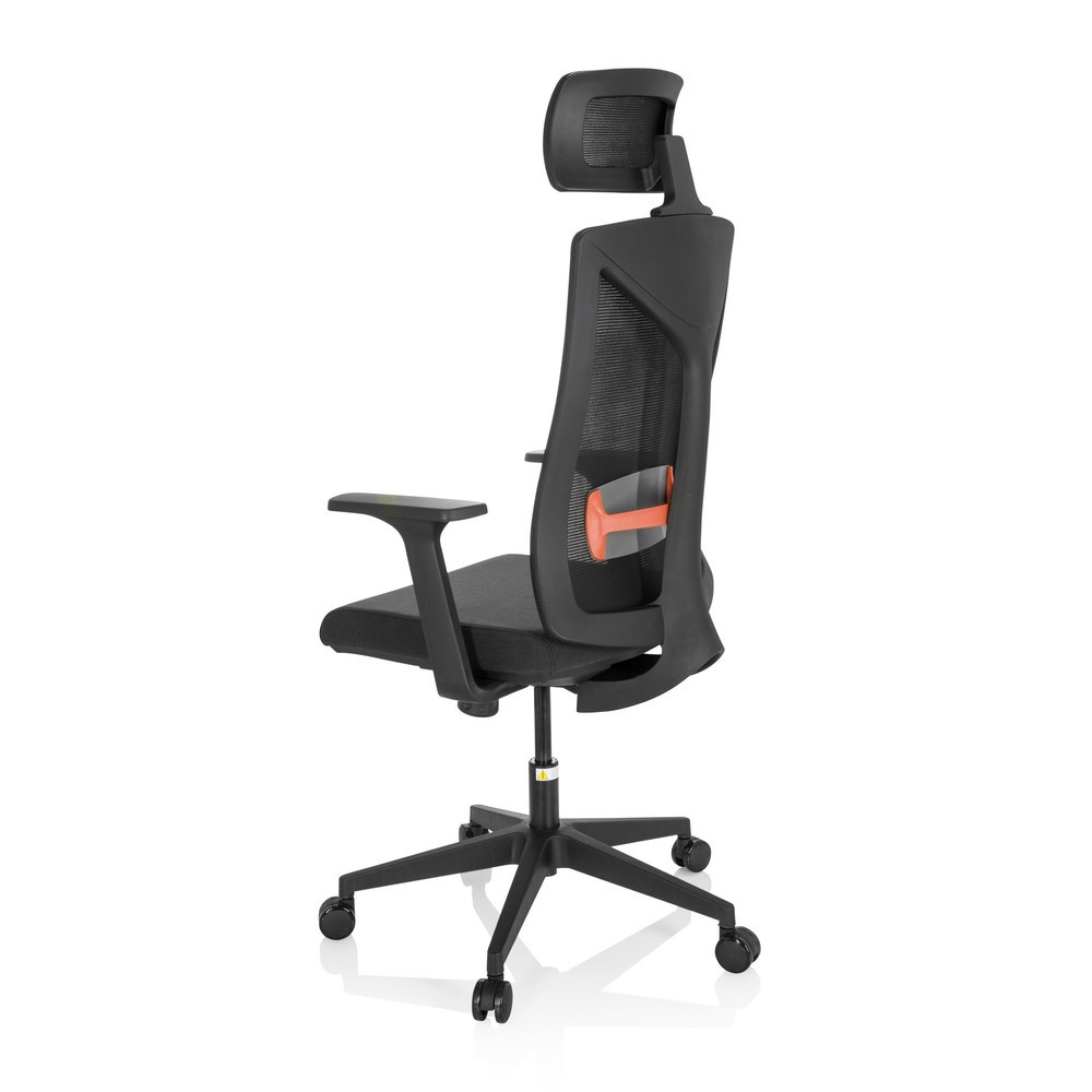 N° de l'image du produit 7 : Siège de bureau / siège pivotant hjh OFFICE KODIAK tissu/maille, noir