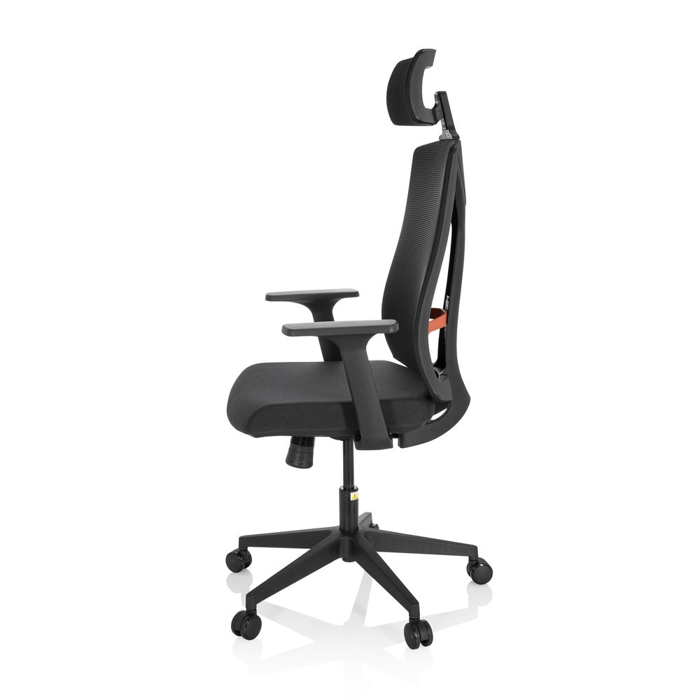 N° de l'image du produit 8 : Siège de bureau / siège pivotant hjh OFFICE KODIAK tissu/maille, noir