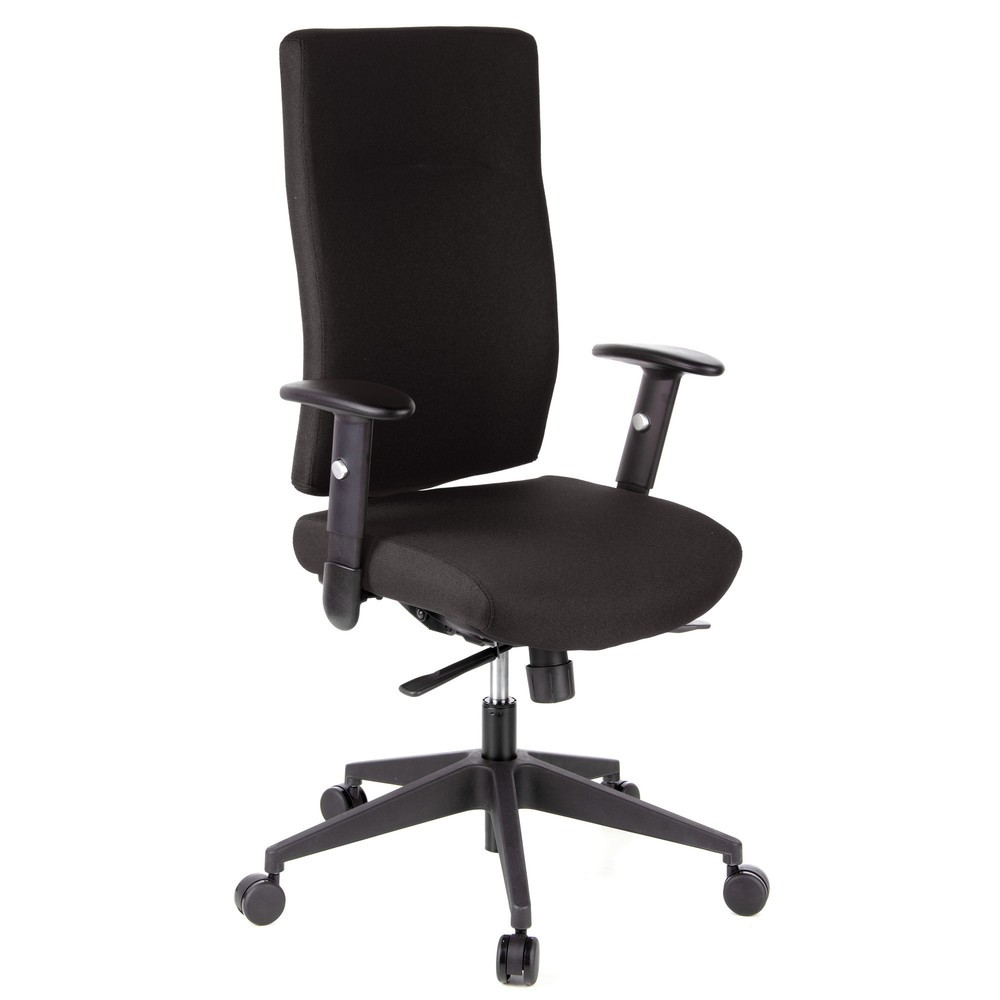 N° de l'image du produit 4 : Siège de bureau / siège pivotant hjh OFFICE PRO TEC 300 tissu, noir