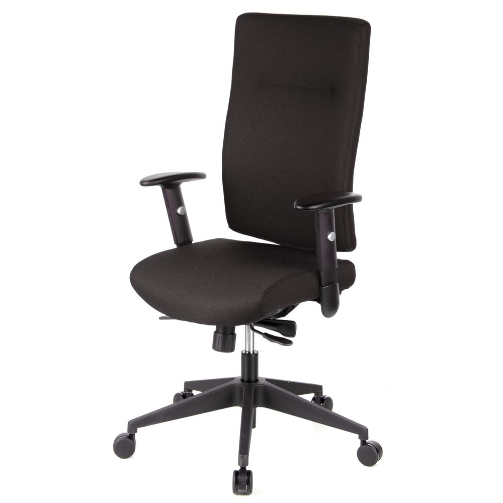 N° de l'image du produit 11 : Siège de bureau / siège pivotant hjh OFFICE PRO TEC 300 tissu, noir