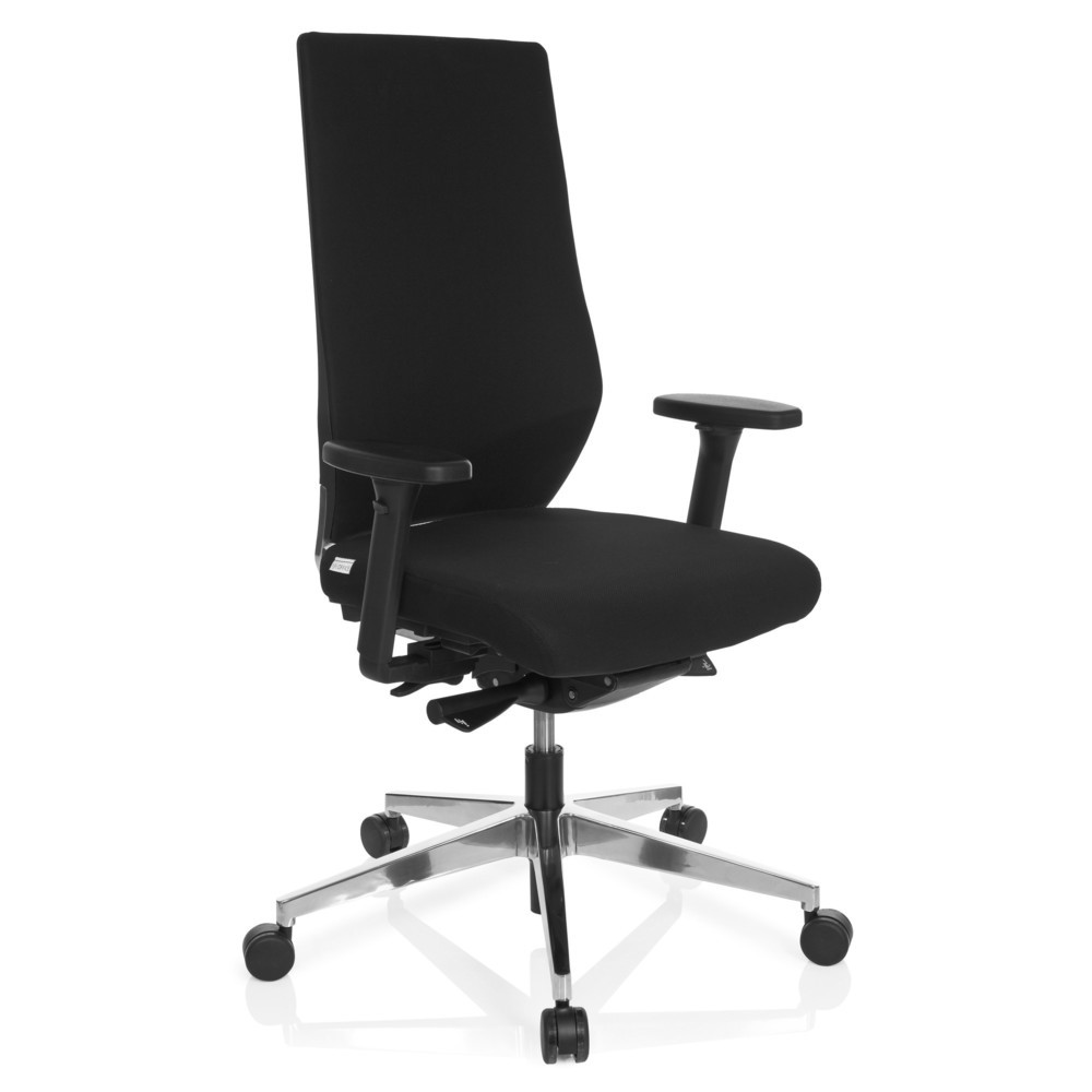 N° de l'image du produit 3 : Siège de bureau / siège pivotant hjh OFFICE PRO-TEC 700 tissu, noir