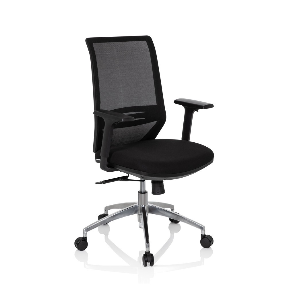 N° de l'image du produit 3 : Siège de bureau / siège pivotant hjh OFFICE PROFONDO tissu/maille, noir