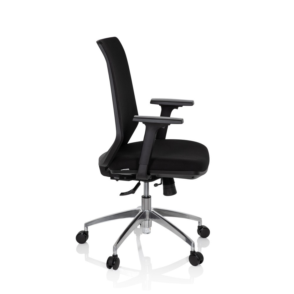 N° de l'image du produit 4 : Siège de bureau / siège pivotant hjh OFFICE PROFONDO tissu/maille, noir