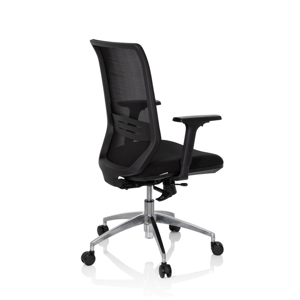 N° de l'image du produit 5 : Siège de bureau / siège pivotant hjh OFFICE PROFONDO tissu/maille, noir
