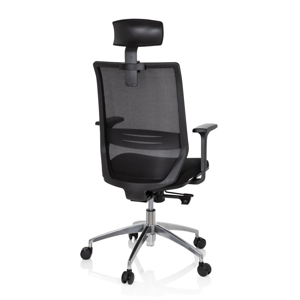 N° de l'image du produit 6 : Siège de bureau / siège pivotant hjh OFFICE PROFONDO PRO tissu/maille, noir