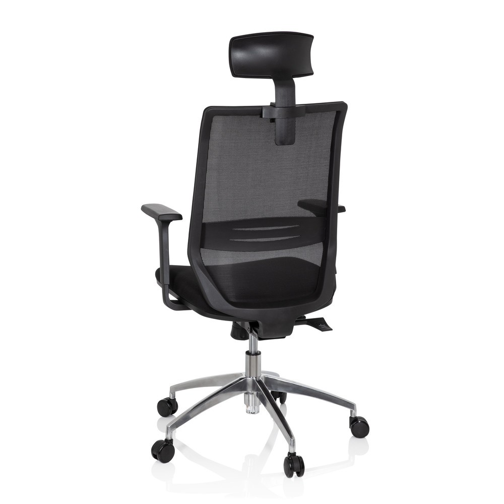 N° de l'image du produit 7 : Siège de bureau / siège pivotant hjh OFFICE PROFONDO PRO tissu/maille, noir