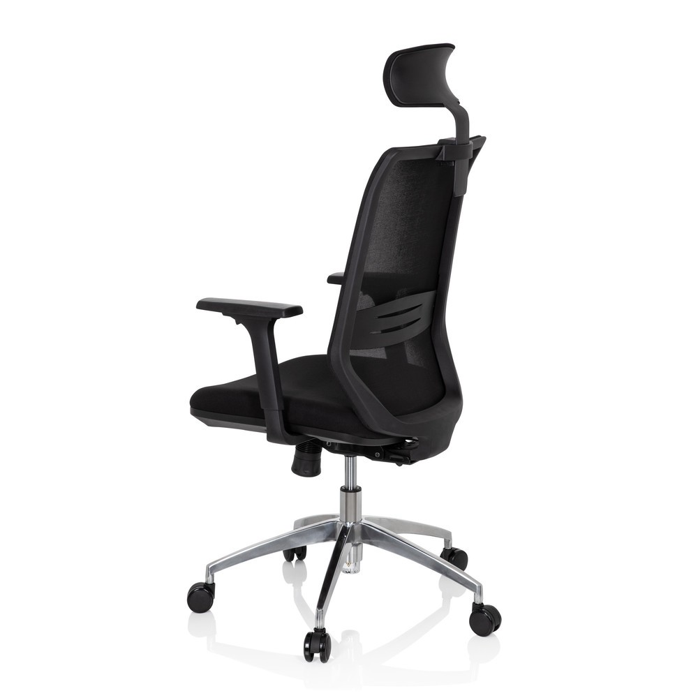 N° de l'image du produit 8 : Siège de bureau / siège pivotant hjh OFFICE PROFONDO PRO tissu/maille, noir