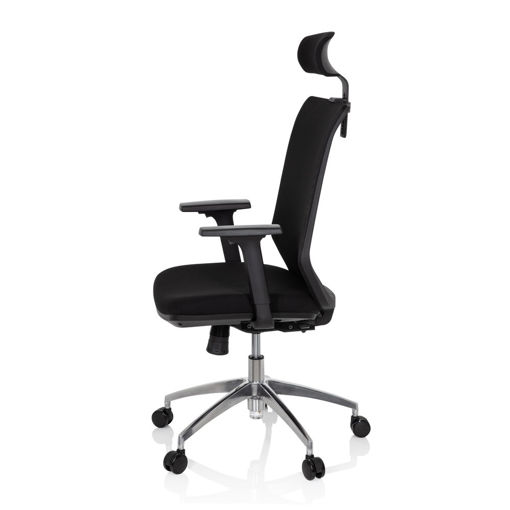 N° de l'image du produit 9 : Siège de bureau / siège pivotant hjh OFFICE PROFONDO PRO tissu/maille, noir