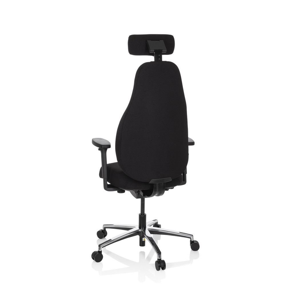 N° de l'image du produit 7 : Siège de bureau / siège pivotant hjh OFFICE RESISTIO tissu, noir