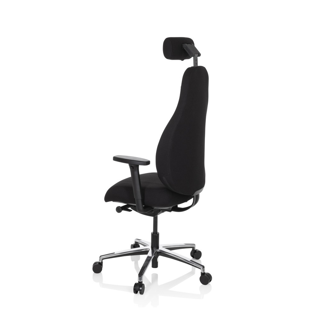 N° de l'image du produit 8 : Siège de bureau / siège pivotant hjh OFFICE RESISTIO tissu, noir