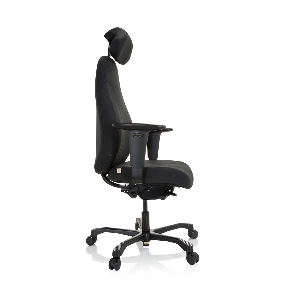 N° de l'image du produit 4 : Siège de travail / fauteuil de direction hjh OFFICE RESISTIO XXL tissu, noir