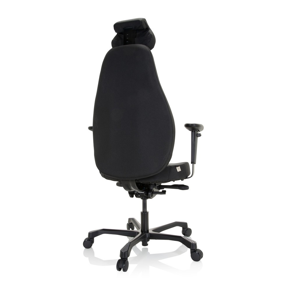 N° de l'image du produit 6 : Siège de travail / fauteuil de direction hjh OFFICE RESISTIO XXL tissu, noir