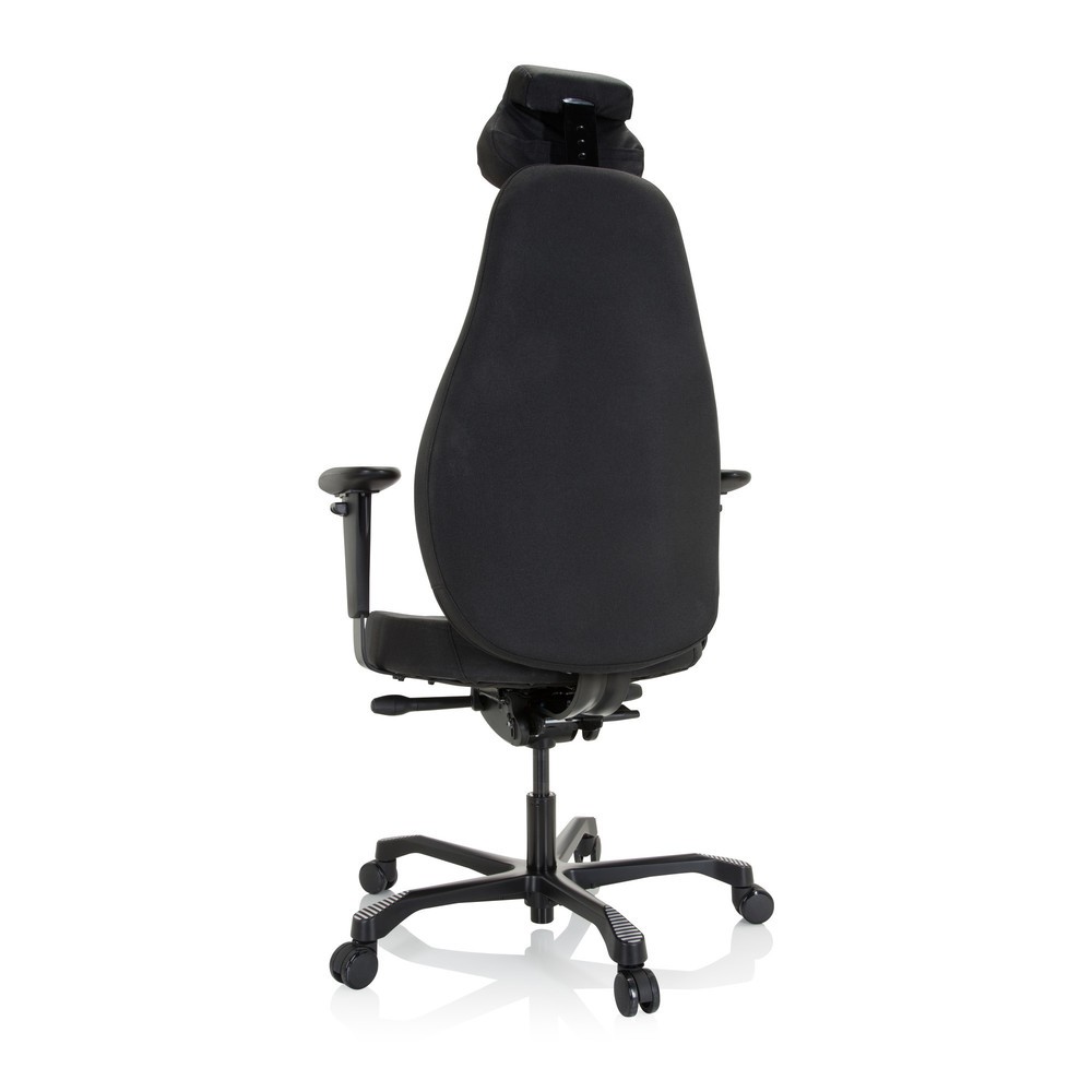 N° de l'image du produit 7 : Siège de travail / fauteuil de direction hjh OFFICE RESISTIO XXL tissu, noir
