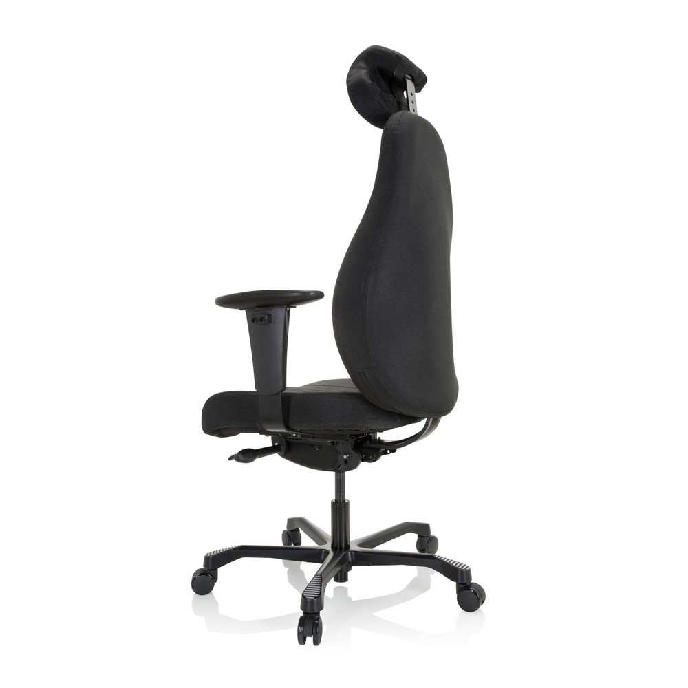 N° de l'image du produit 8 : Siège de travail / fauteuil de direction hjh OFFICE RESISTIO XXL tissu, noir