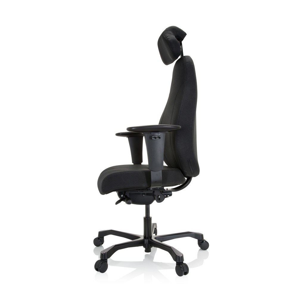 N° de l'image du produit 9 : Siège de travail / fauteuil de direction hjh OFFICE RESISTIO XXL tissu, noir