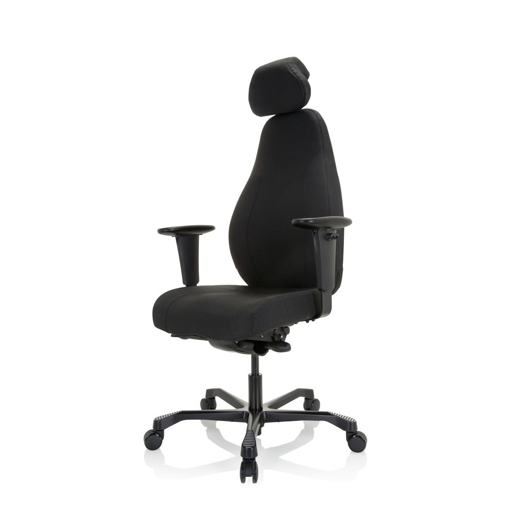 N° de l'image du produit 10 : Siège de travail / fauteuil de direction hjh OFFICE RESISTIO XXL tissu, noir