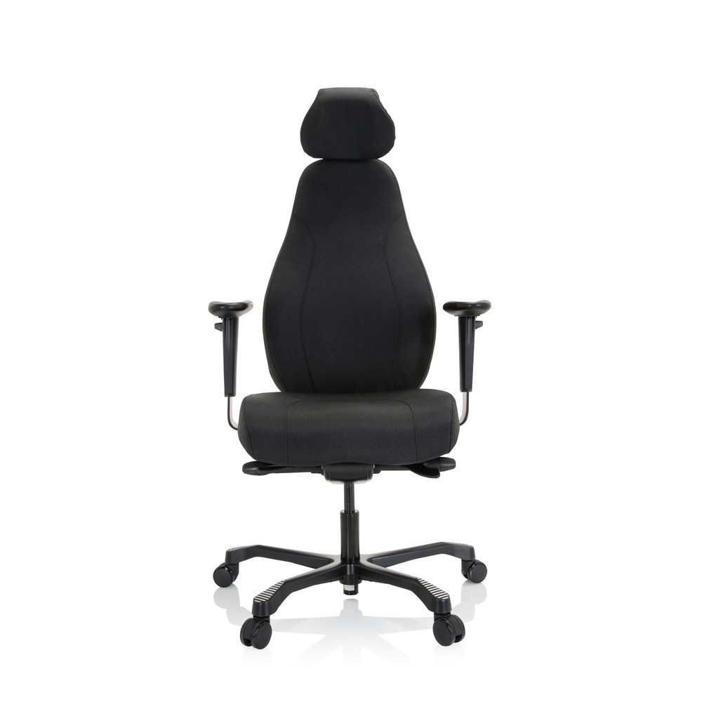 N° de l'image du produit 1 : Siège de travail / fauteuil de direction hjh OFFICE RESISTIO XXL tissu, noir