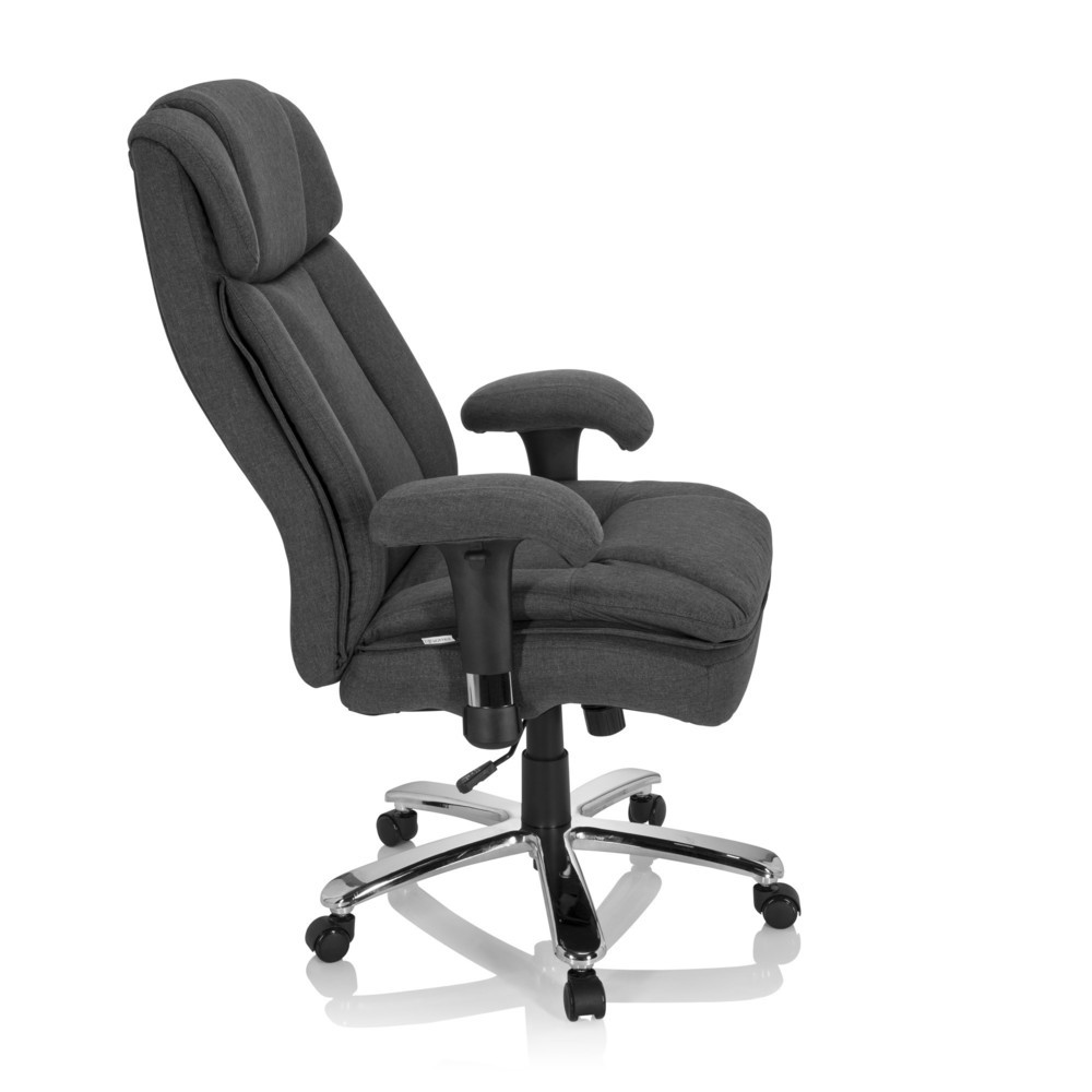 N° de l'image du produit 4 : Siège pour personne forte / siège de bureau hjh OFFICE BUILDER XXL I tissu, gris foncé