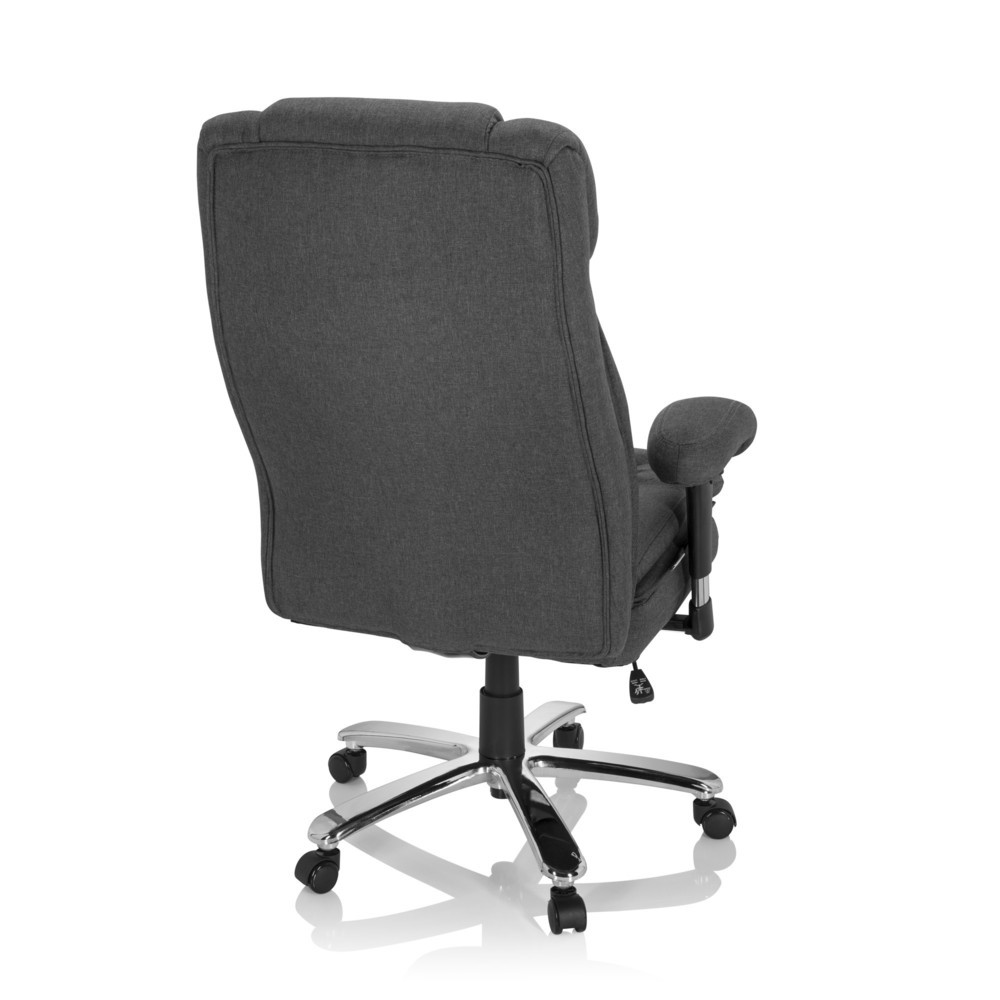 N° de l'image du produit 6 : Siège pour personne forte / siège de bureau hjh OFFICE BUILDER XXL I tissu, gris foncé