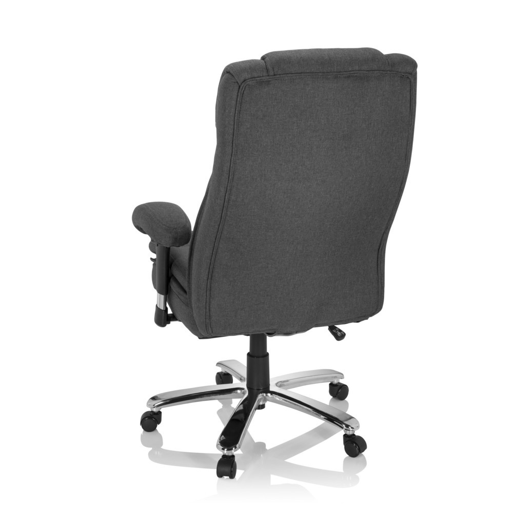 N° de l'image du produit 7 : Siège pour personne forte / siège de bureau hjh OFFICE BUILDER XXL I tissu, gris foncé