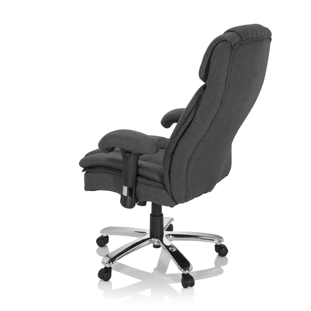 N° de l'image du produit 8 : Siège pour personne forte / siège de bureau hjh OFFICE BUILDER XXL I tissu, gris foncé