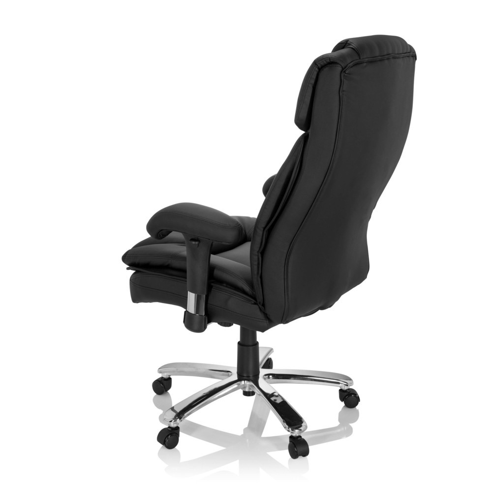 N° de l'image du produit 7 : Siège pour personne forte / siège de bureau hjh OFFICE BUILDER XXL I PU similicuir, noir
