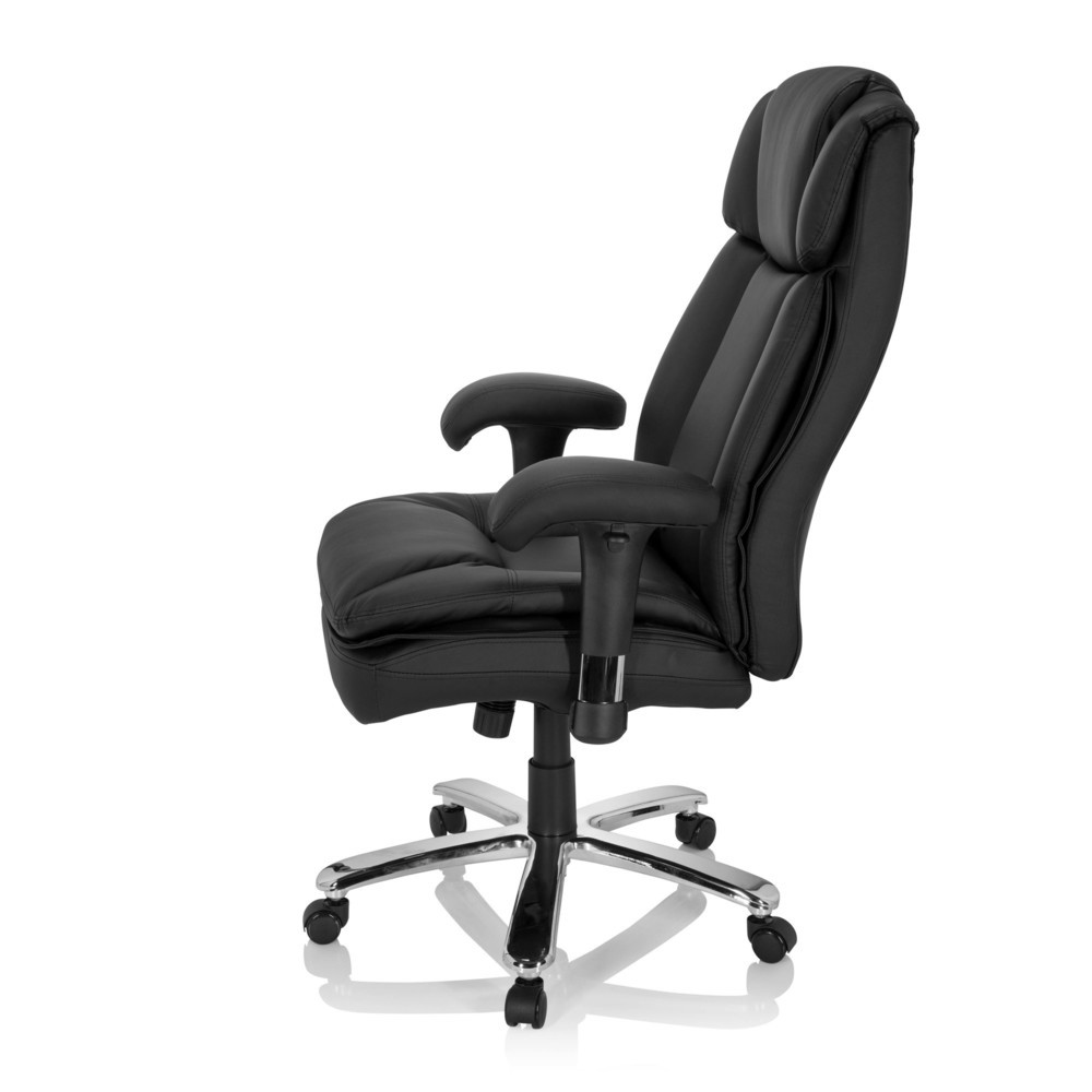N° de l'image du produit 8 : Siège pour personne forte / siège de bureau hjh OFFICE BUILDER XXL I PU similicuir, noir