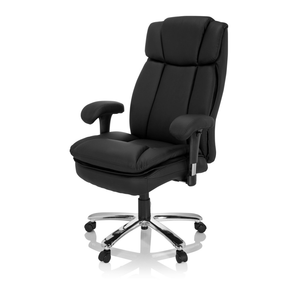 N° de l'image du produit 9 : Siège pour personne forte / siège de bureau hjh OFFICE BUILDER XXL I PU similicuir, noir