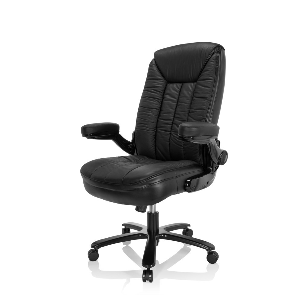 N° de l'image du produit 9 : Siège pour personne forte / siège de bureau hjh OFFICE INSTRUCTOR III XXL cuir, noir