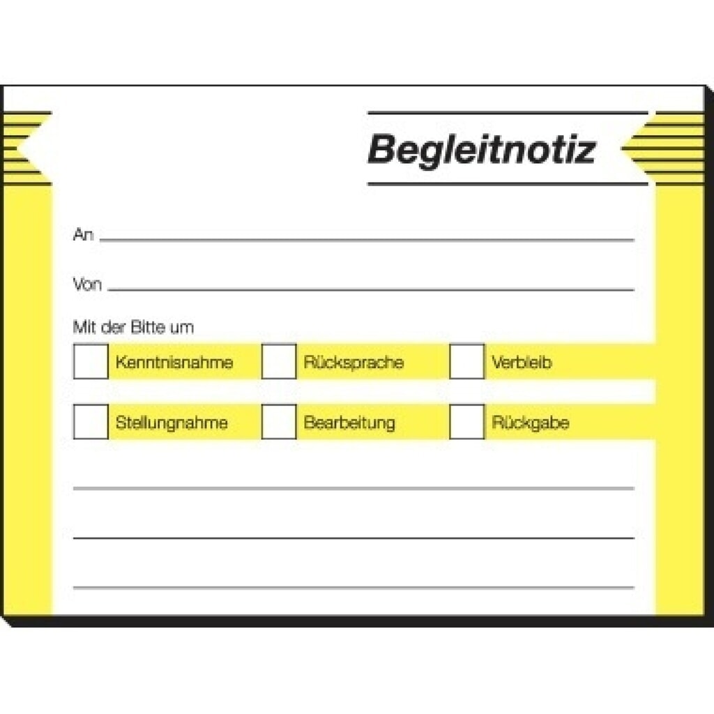 SIGEL Haftformular Begleitnotiz HF142 100x75mm 50Blatt Produktabbildung: SIGEL Haftformular Begleitnotiz HF142 100x75mm 50Blatt