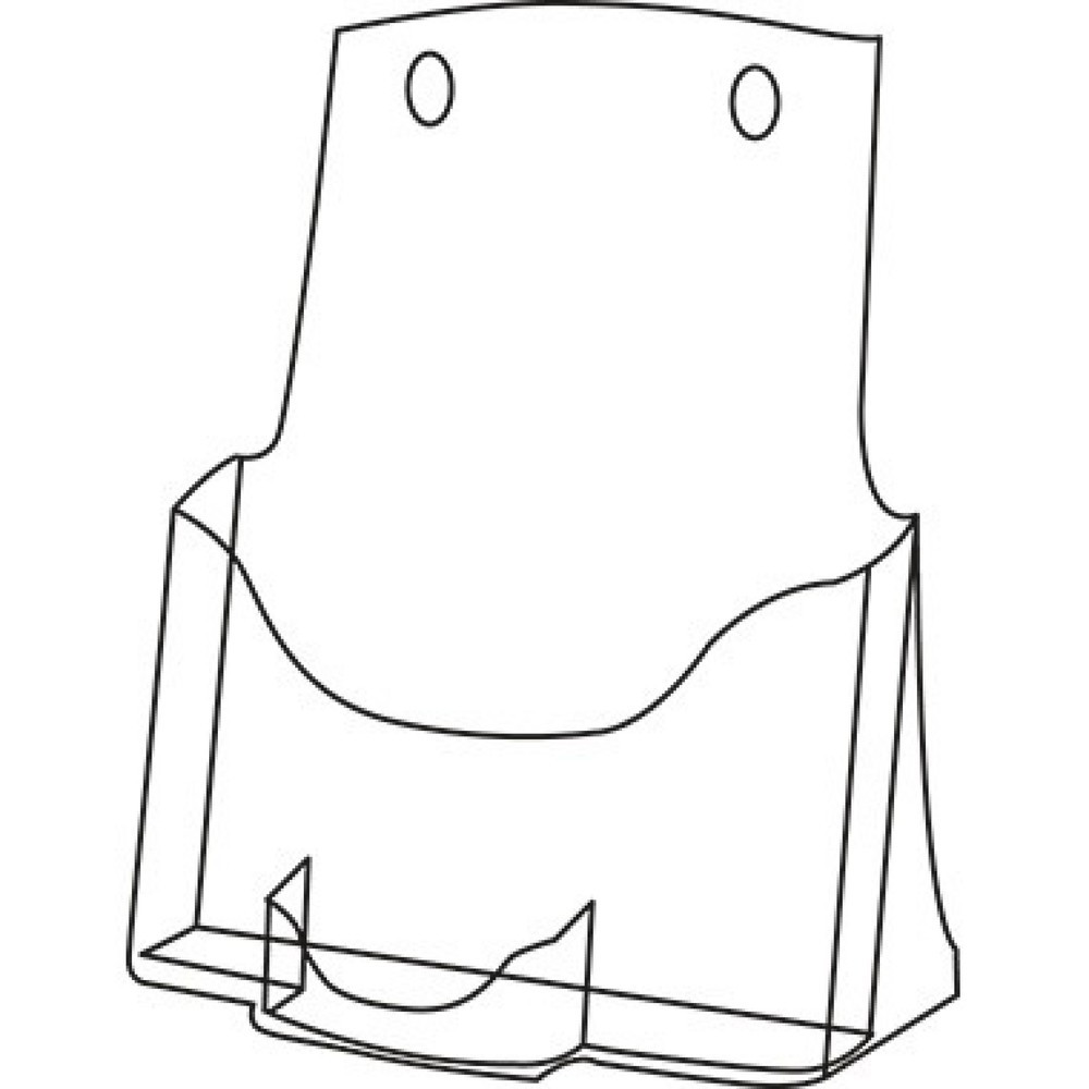 Produktabbildung Nr. 2: SIGEL Tischprospekthalter LH133 für DIN lang 3Fächer Arcyl glasklar