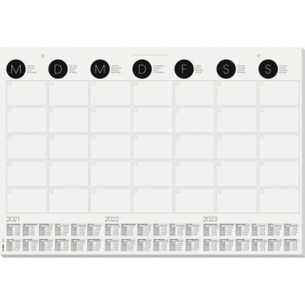 Produktabbildung: SIGEL Schreibunterlage HO550 3-J.-Kalendarium 595x410mm 12Bl.