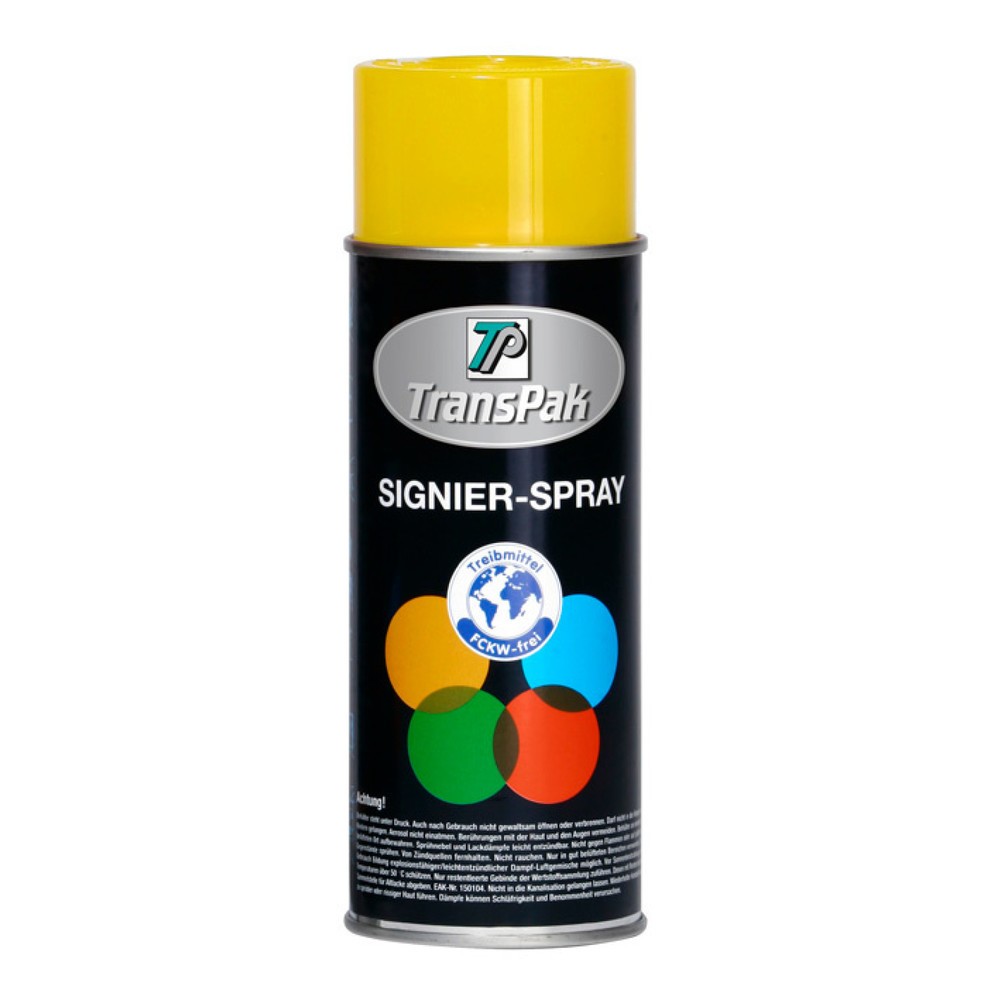 Produktabbildung: Signierspray gelb
