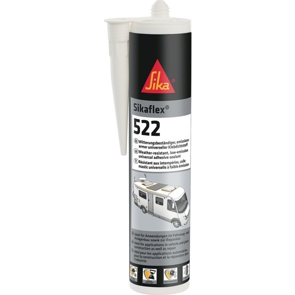 Produktabbildung: SIKAFLEX Kleb- und Dichtstoff Sikaflex®-522, weiß, 300 ml