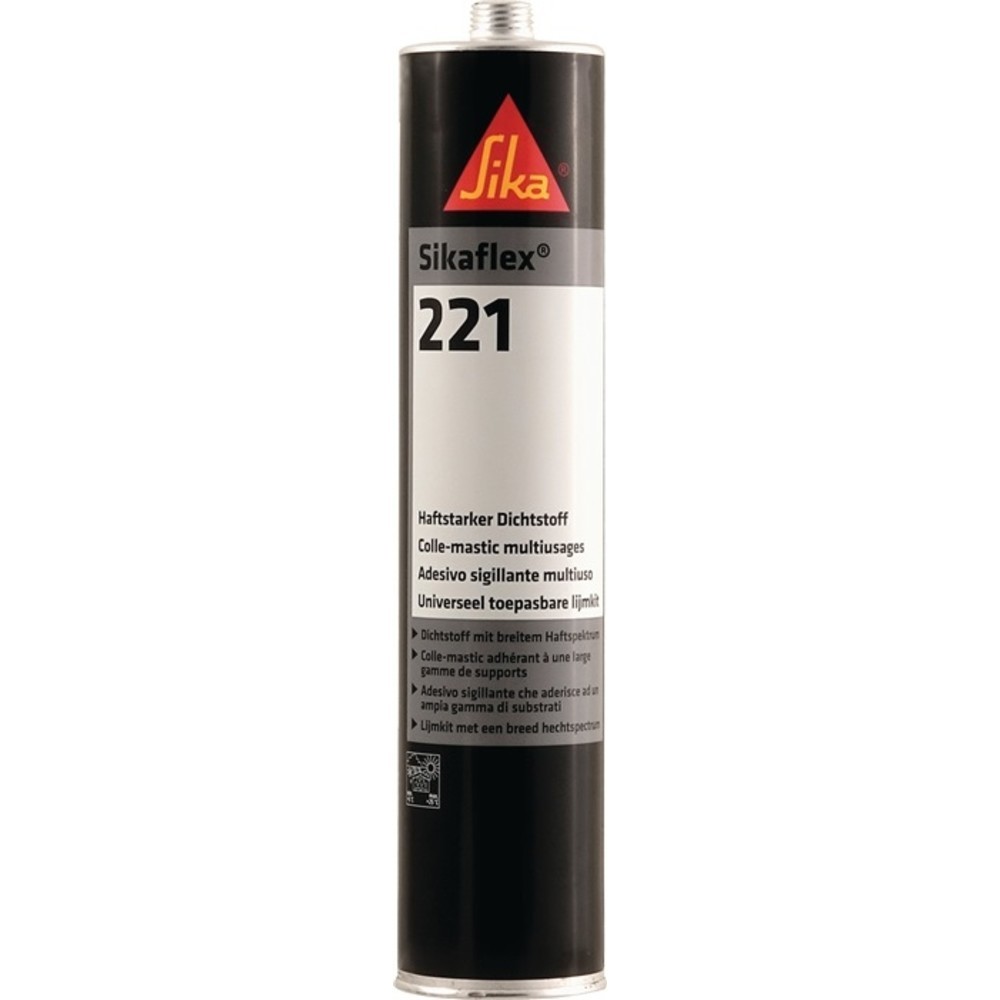 Produktabbildung Nr. 2: SIKAFLEX Polyurethandichtstoff®-221 300 ml stahlgrau Kartusche SIKA