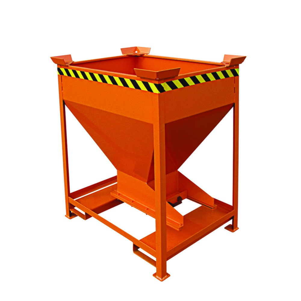 Productafbeelding nr. 1: Silocontainer Eichinger® met doseerschuifklep op de afvoertrechter, 300 liter zuiver oranje