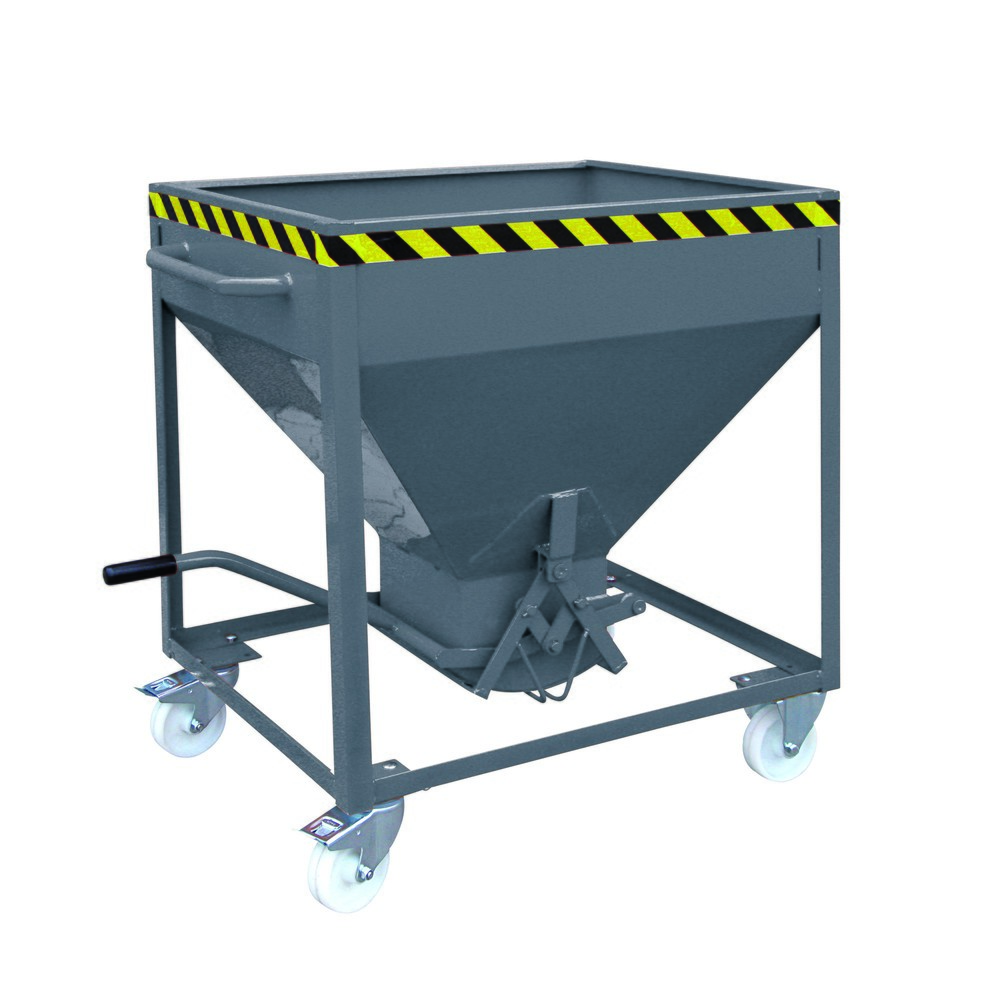 Productafbeelding nr. 1: Silocontainer op wielen Eichinger®, centrale uitloop via hendel, 300 liter, antracietgrijs