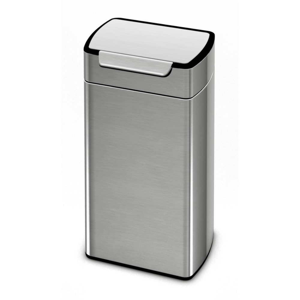 Produktabbildung: SIMPLEHUMAN Abfallbehälter Rectangular Touch-Bar, 30 Liter, Edelstahl mattiert
