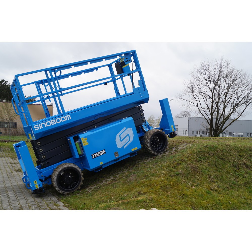 Produktabbildung Nr. 5: Sinoboom Gelände-Scherenarbeitsbühne 3369RE, elektrisch verfahrbar, max. 12,00 m Arbeitshöhe, Tragkraft 450 kg