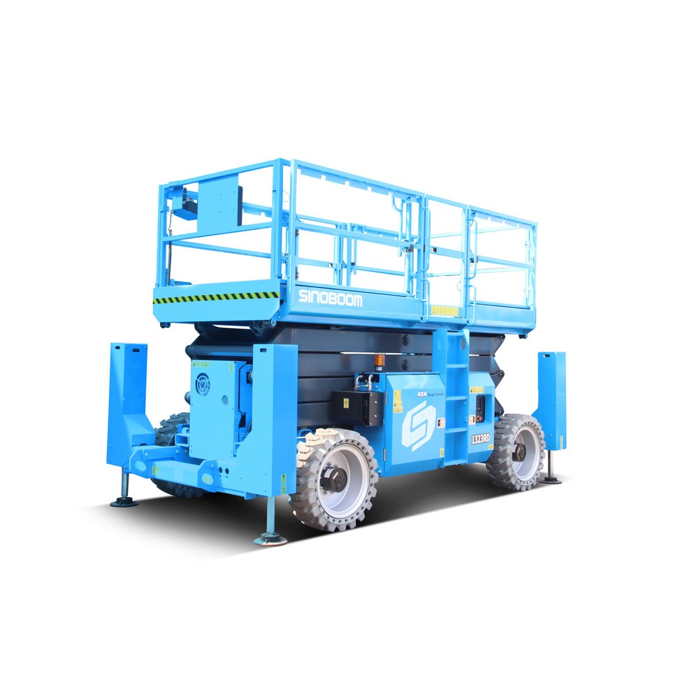 Produktabbildung Nr. 2: Sinoboom Gelände-Scherenarbeitsbühne 4389RE, elektrisch verfahrbar, max. 15,10 m Arbeitshöhe, Tragkraft 680 kg