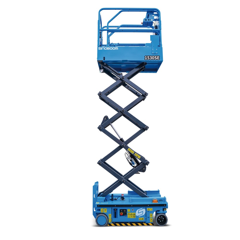 Produktabbildung: Sinoboom Scherenarbeitsbühne 1530SE, elektrisch verfahrbar, max. 6,50 m Arbeitshöhe, Tragkraft 240 kg