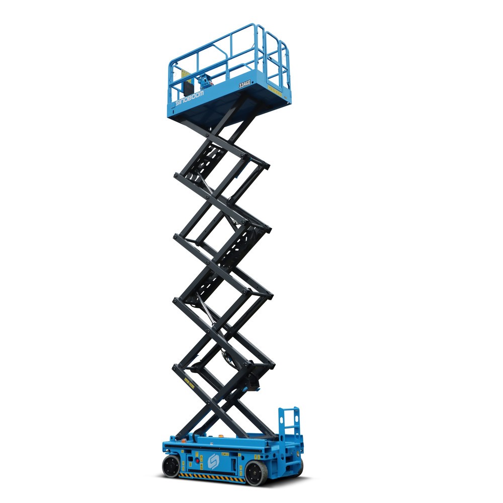Produktabbildung: Sinoboom Scherenarbeitsbühne 3346E, elektrisch verfahrbar, max. 12,00 m Arbeitshöhe, Tragkraft 320 kg