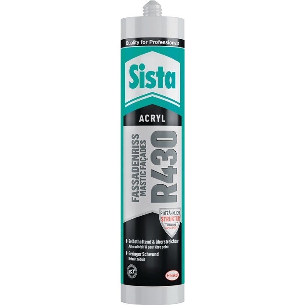 Produktabbildung: SISTA Acryl R430 Fassadenriss 300 ml altweiß Kartusche