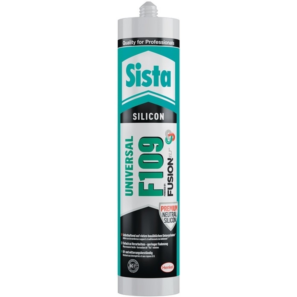 Produktabbildung: Silikondichtstoff F109 Fusion wei 300 ml Kartusche SISTA