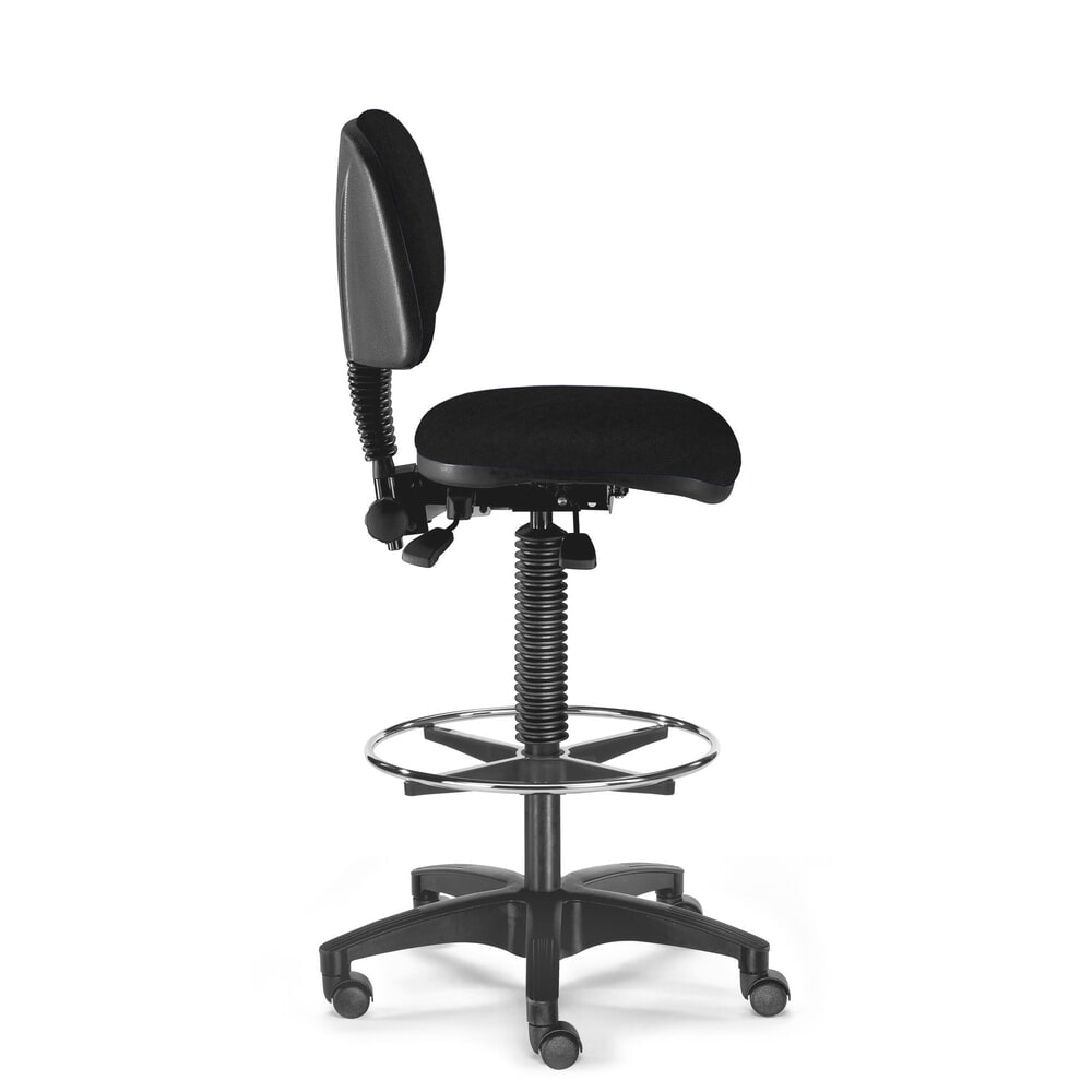 Produktabbildung Nr. 1: SITWELL STEIFENSAND Arbeitsdrehstuhl BM Industrie, Kunstleder, Sitzhöhe 480-650 mm, Rollen, Fußring, schwarz