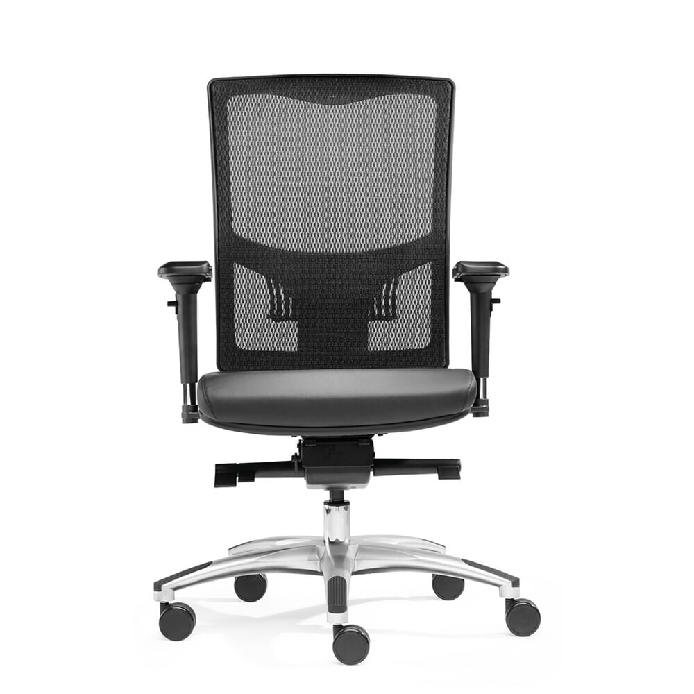 Produktabbildung Nr. 1: SITWELL STEIFENSAND Bürostuhl Liberty, Sitzpolster aus Bonded Leder, Netz-Rückenlehne