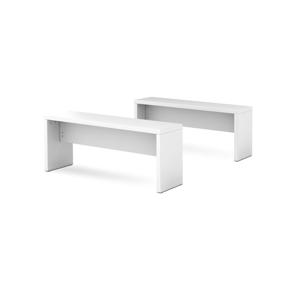 Sitzbank für Besprechungstisch, Länge 1.180 mm, weiß, 2 Stk/VE Produktabbildung: Sitzbank für Besprechungstisch, Länge 1.180 mm, weiß, 2 Stk/VE